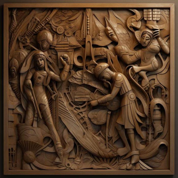 نموذج ثلاثي الأبعاد لآلة CNC 3D Art 